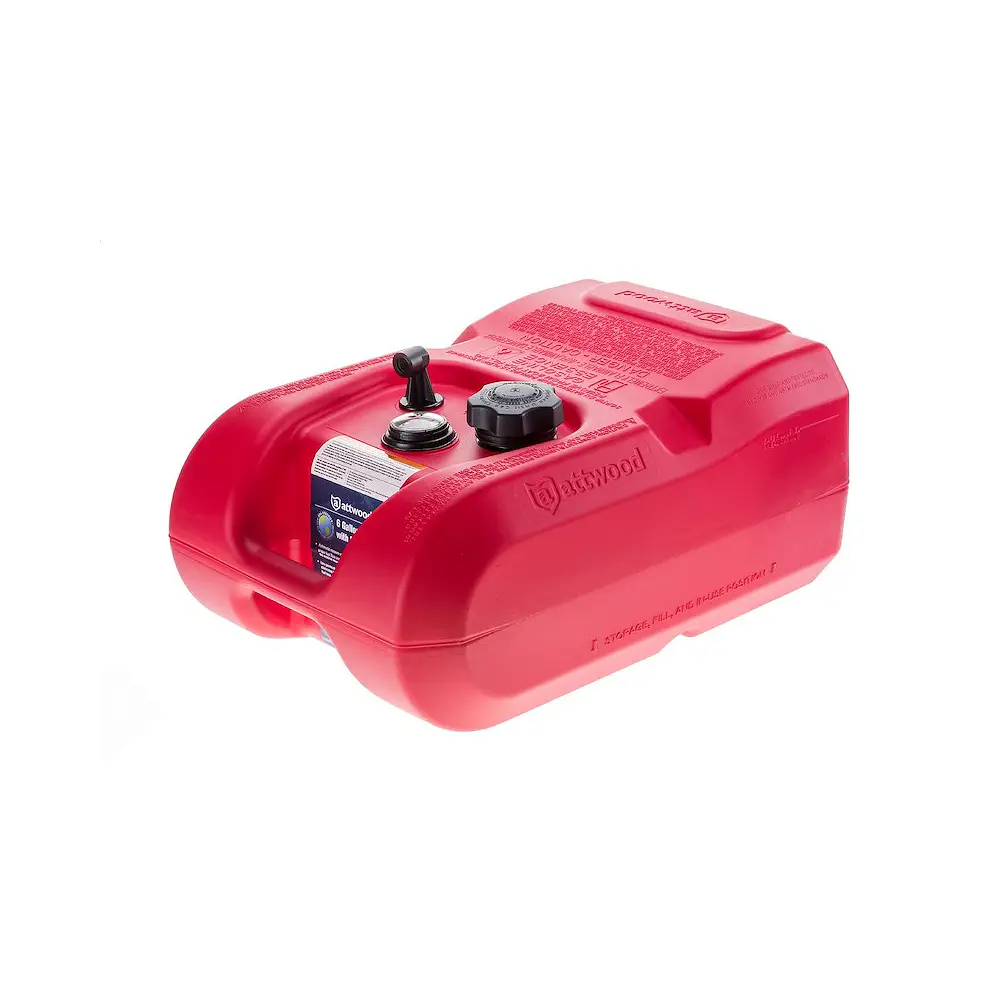 Fuel Tank - With Gauge - Portable - 6 Gallon Capacity - Gas - HDPE - ATT8806LPG2S